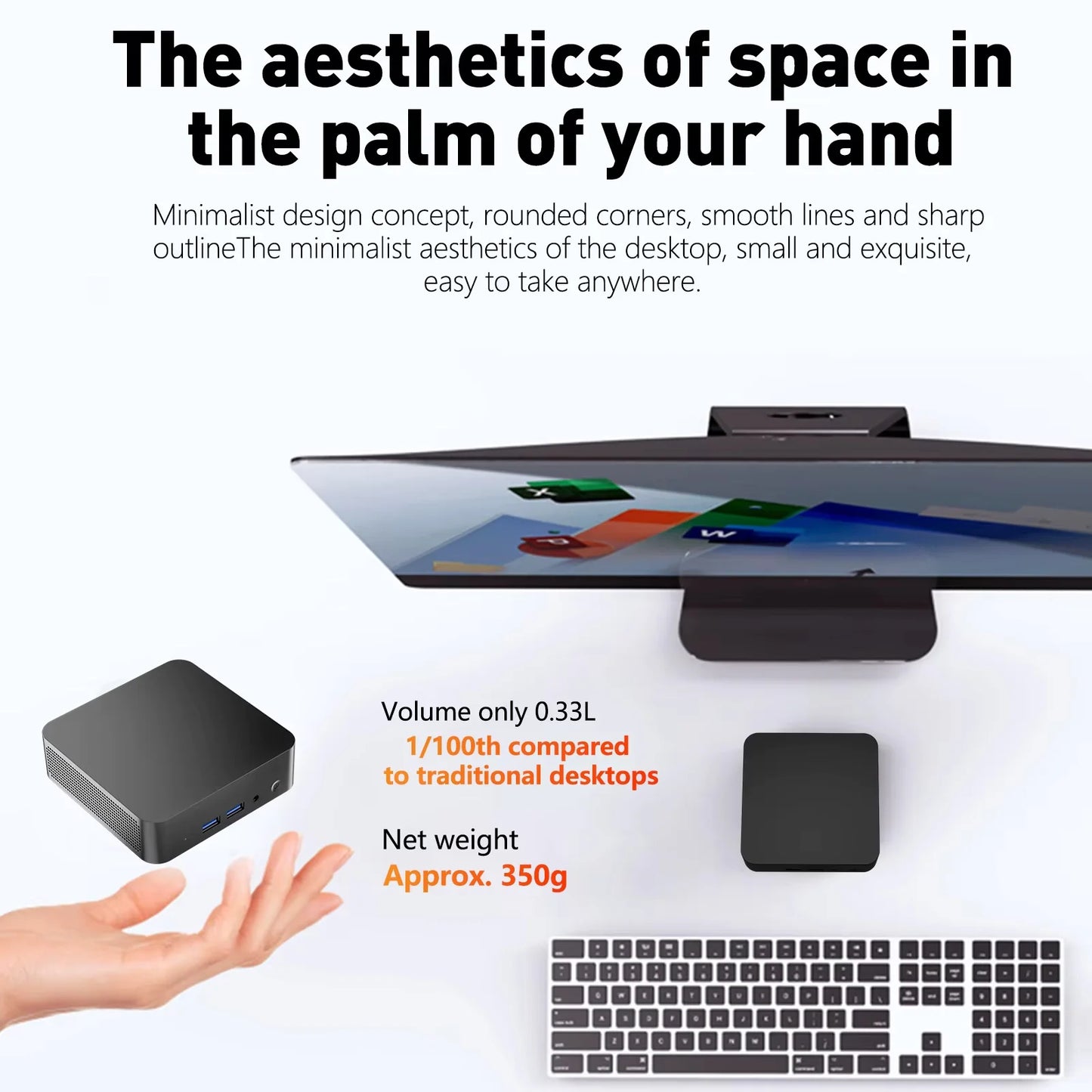 Mini PC Intel Core i9 - Computer Desktop Compatto Windows 11 con WiFi6 e SSD NVMe 1TB