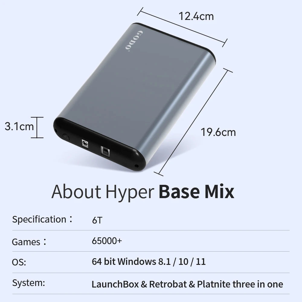 Console Retro Gaming Portatile 6TB - 65000+ Giochi 3D/AAA/Retro per PS5/PS4/PS3/PS2/Xbox/Switch