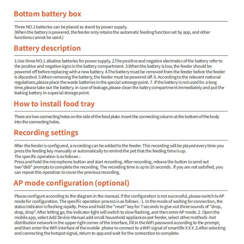 Dispenser Automatico Smart Tuya per Cani e Gatti - Alimentazione Remota via App