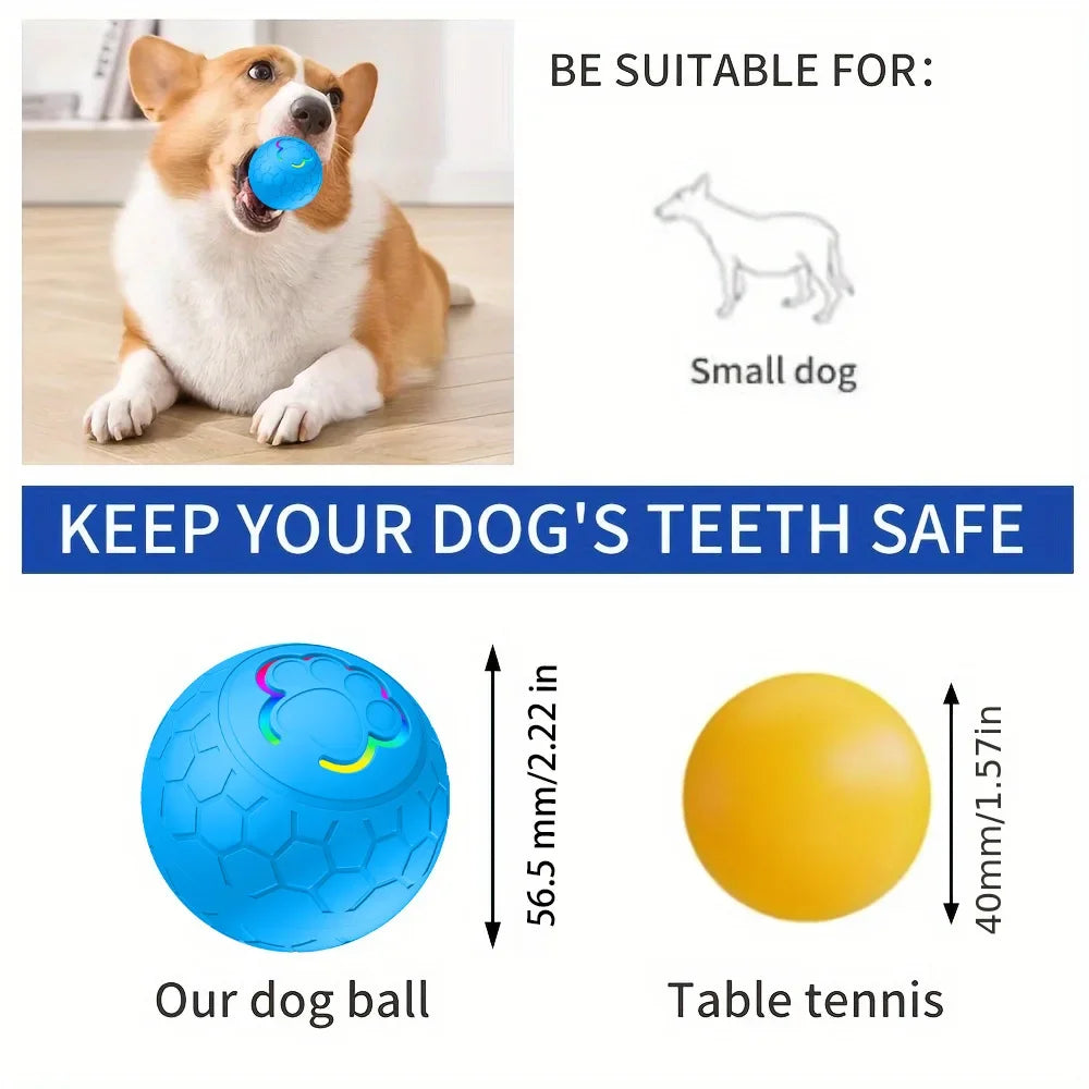 Xiaomi Smart Pet Ball Rechargeable LED Automatic Bounce Fun and Durable Interactive Toy for Daily Training of Dogs and Cats Ball