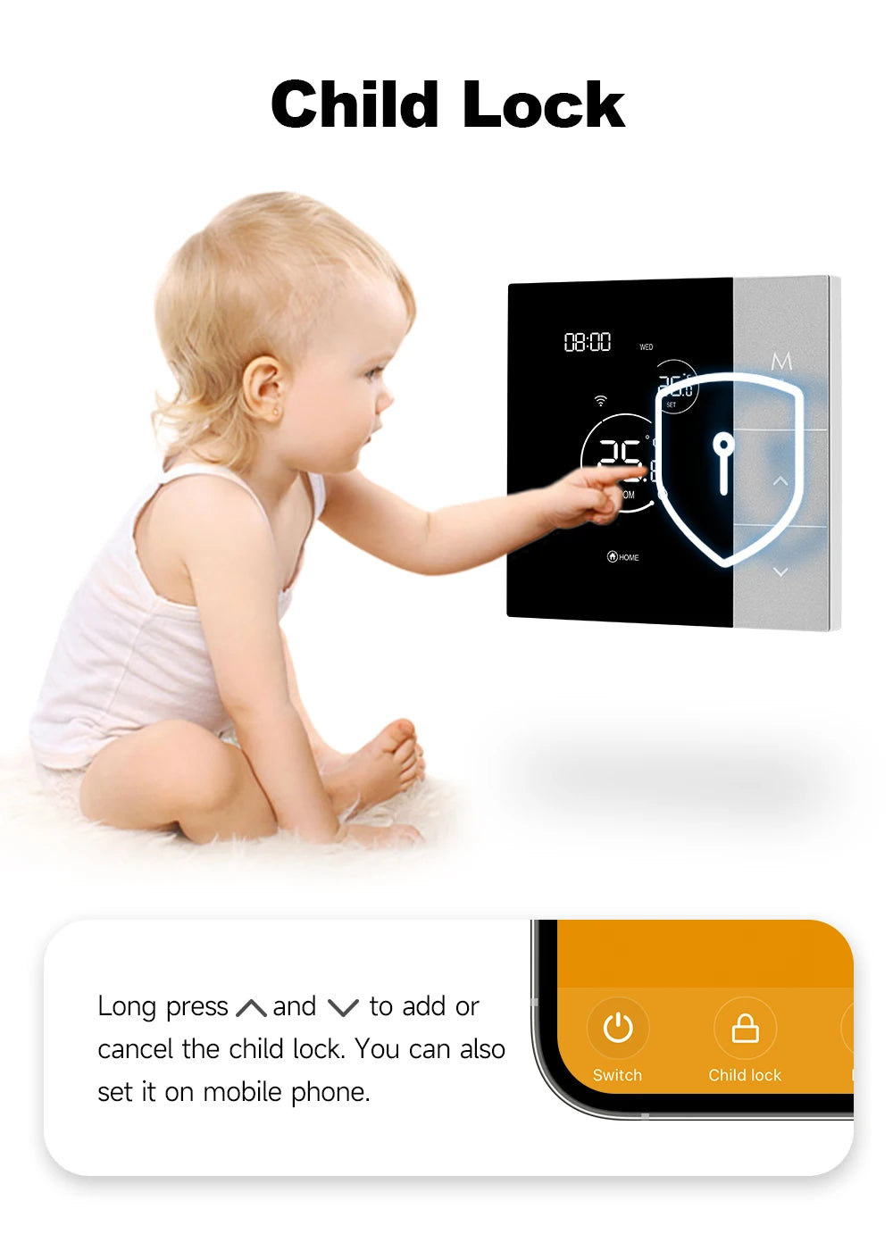 Termostato WiFi Smart Tuya per Caldaia e Riscaldamento - Controllo Temperatura Alexa Google Home