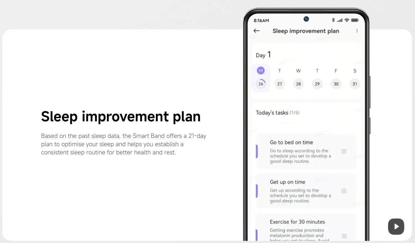 Xiaomi Mi Band 10 - Fitness Tracker con Display AMOLED 1.72" e 150+ Modalità Sport