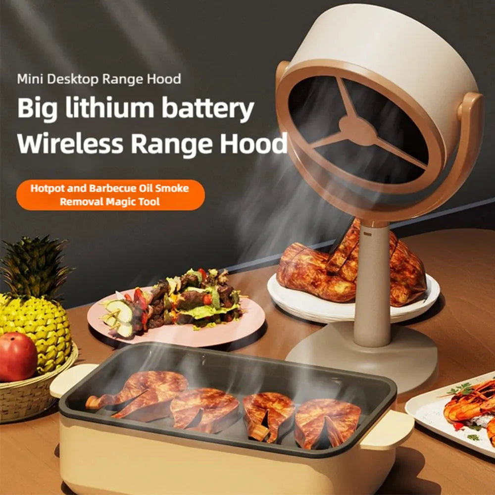 Mini Cappa Aspirante da Tavolo - Purificatore Portatile per Cucina, Ristorante, Hotpot e Barbecue