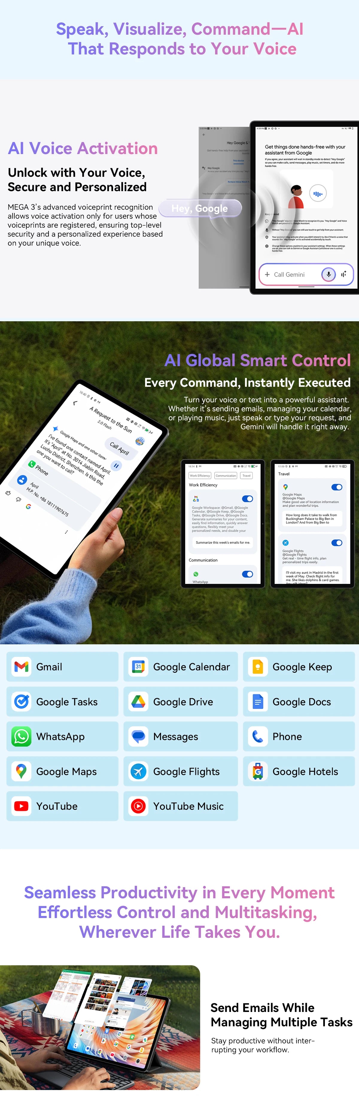 Blackview MEGA 3 Tablet 12.1" - Display 2.5K 90Hz, 12GB RAM, 256GB ROM, Android 15
