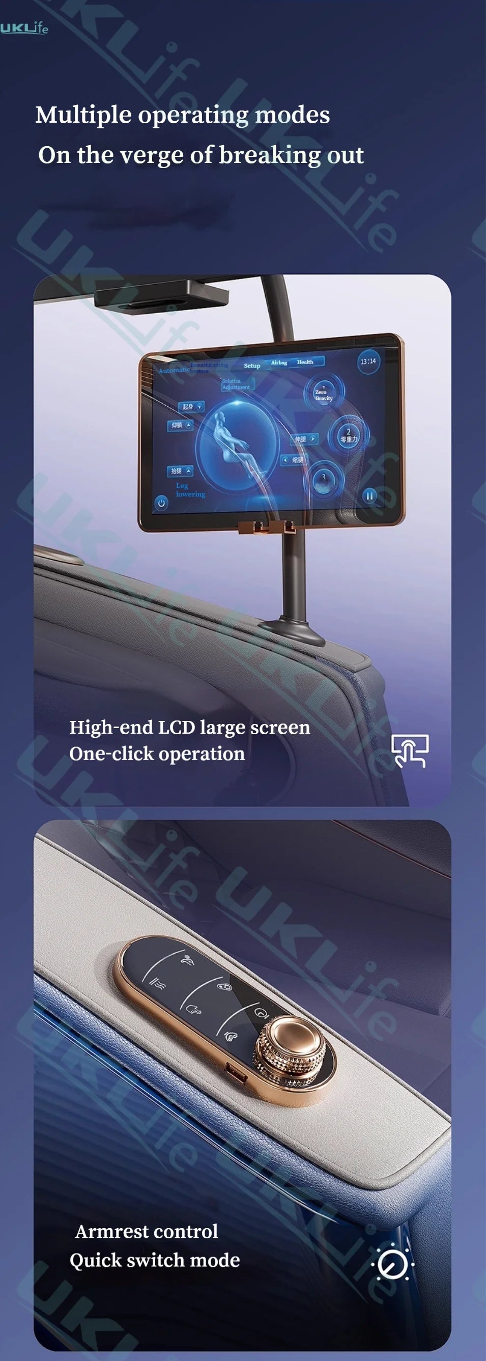 Poltrona Massaggiante 6D Zero Gravity SL Track - Controllo Vocale AI Riscaldamento Thai Stretch