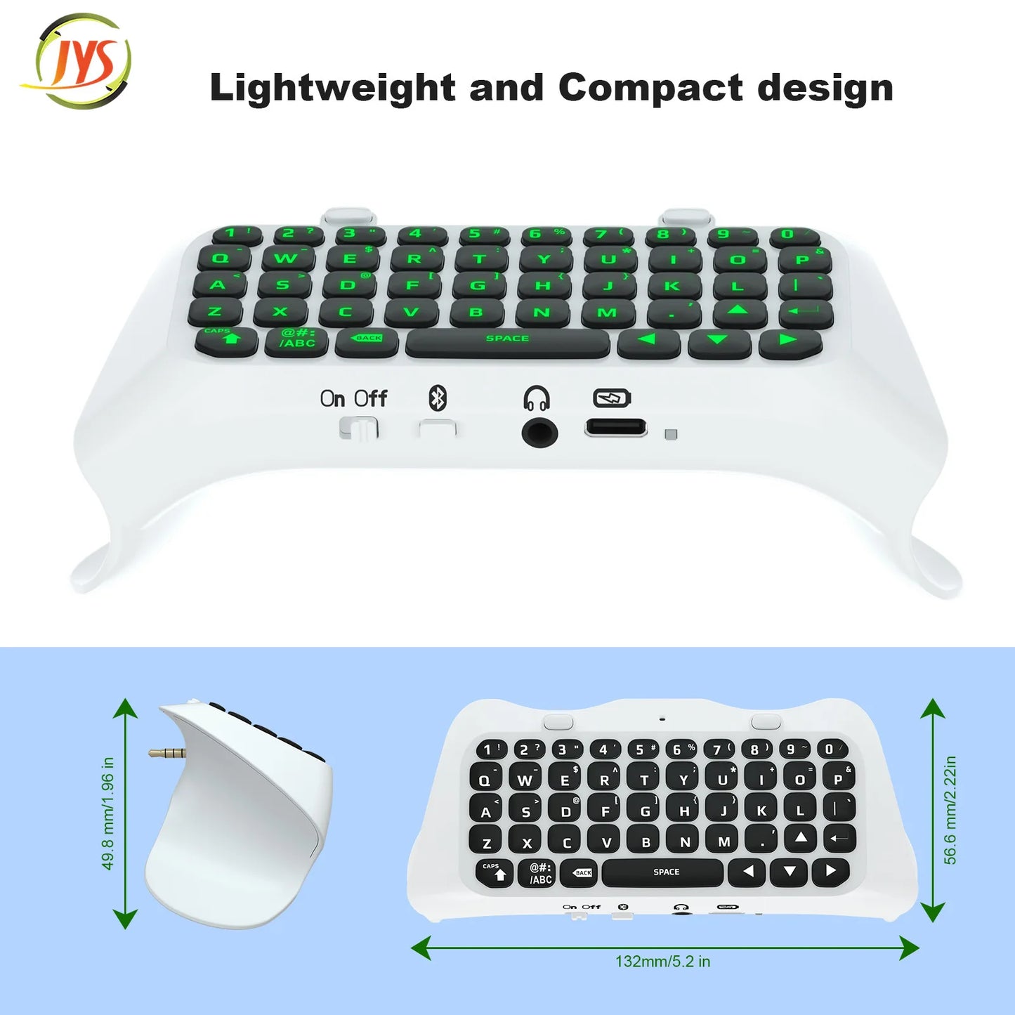 Tastiera Bluetooth per Controller PS5 - Wireless con Retroilluminazione Verde e Speaker Integrato