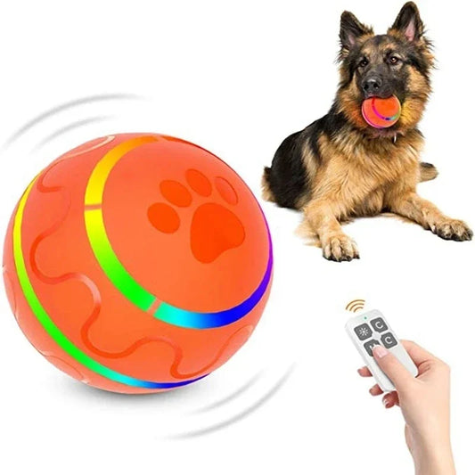 Palla Interattiva Smart con Telecomando per Cani - LED, Salti e Rotazioni Impermeabile