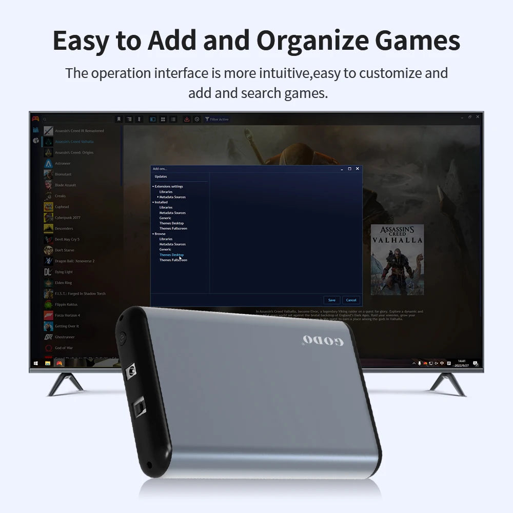 Console Retro Gaming Portatile 6TB - 65000+ Giochi 3D/AAA/Retro per PS5/PS4/PS3/PS2/Xbox/Switch