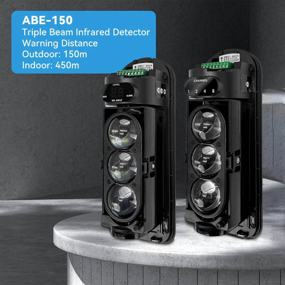 Sensore a Barriera Infrarossi Doppio/Triplo Cablato IP65 Impermeabile per Villa e Fattoria