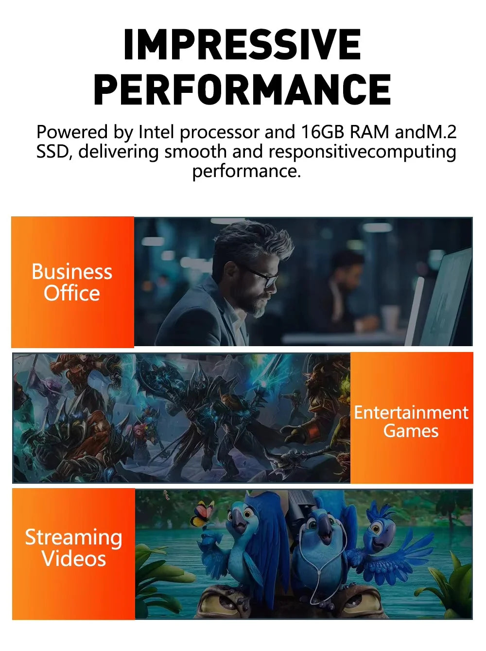 Mini PC Intel Core i9 - Computer Desktop Compatto Windows 11 con WiFi6 e SSD NVMe 1TB