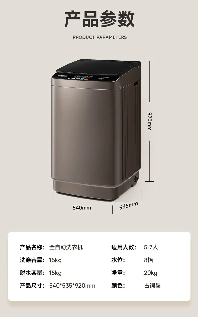 Lavatrice Automatica a Carica Dall'Alto 10-20KG - Lavaggio e Asciugatura Integrati