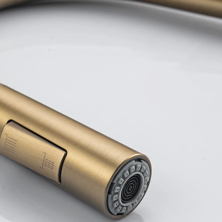 Rubinetto Cucina Smart con Sensore Touch e Movimento - Miscelatore Estraibile Oro