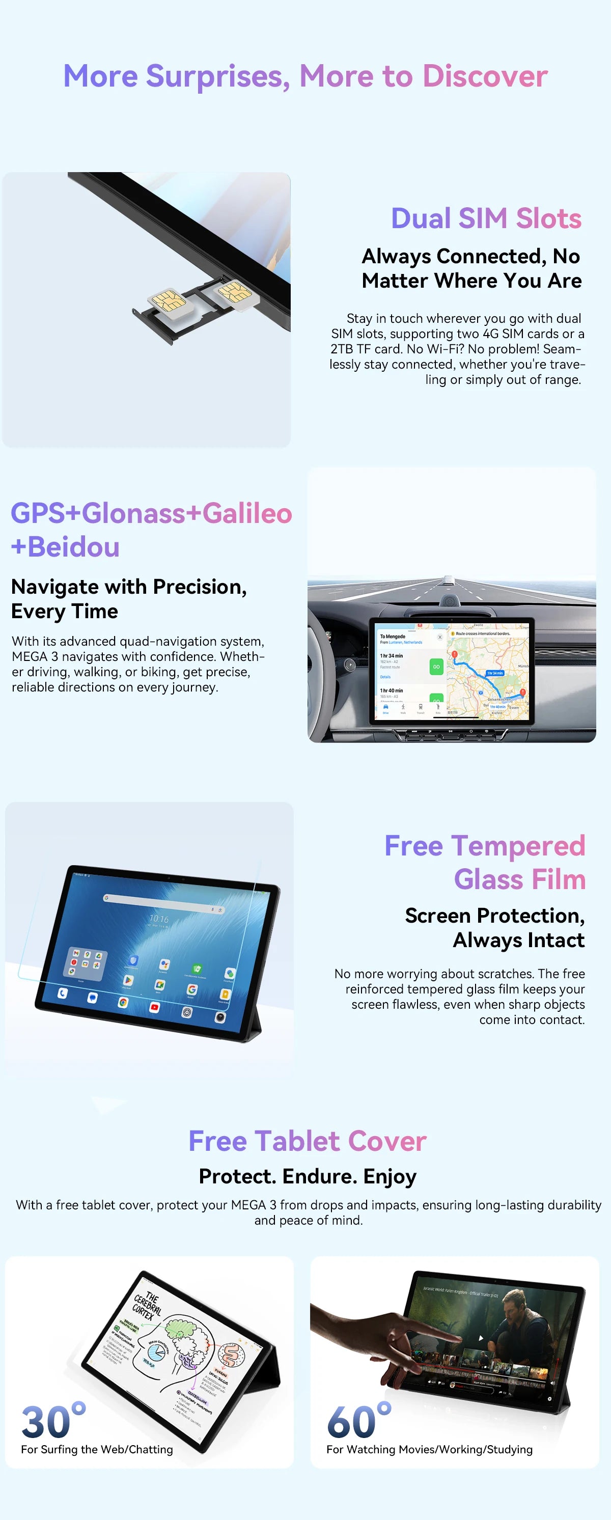 Blackview MEGA 3 Tablet 12.1" - Display 2.5K 90Hz, 12GB RAM, 256GB ROM, Android 15