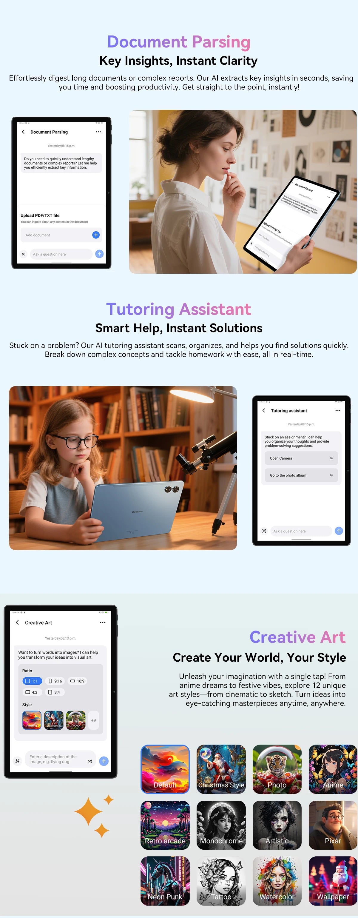 Blackview MEGA 3 Tablet 12.1" - Display 2.5K 90Hz, 12GB RAM, 256GB ROM, Android 15