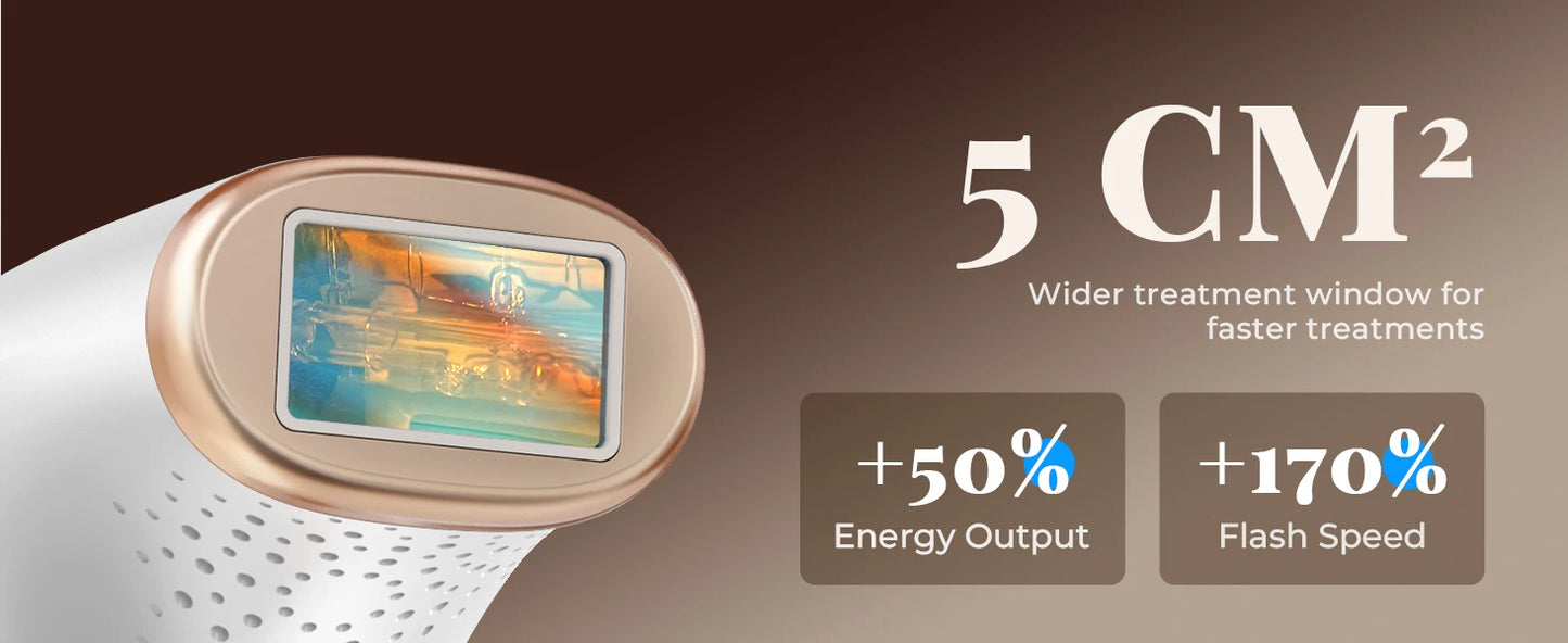 Epilatore Laser IPL Professionale 999.900 Flash 21J - Depilazione Permanente Viso Corpo Bikini