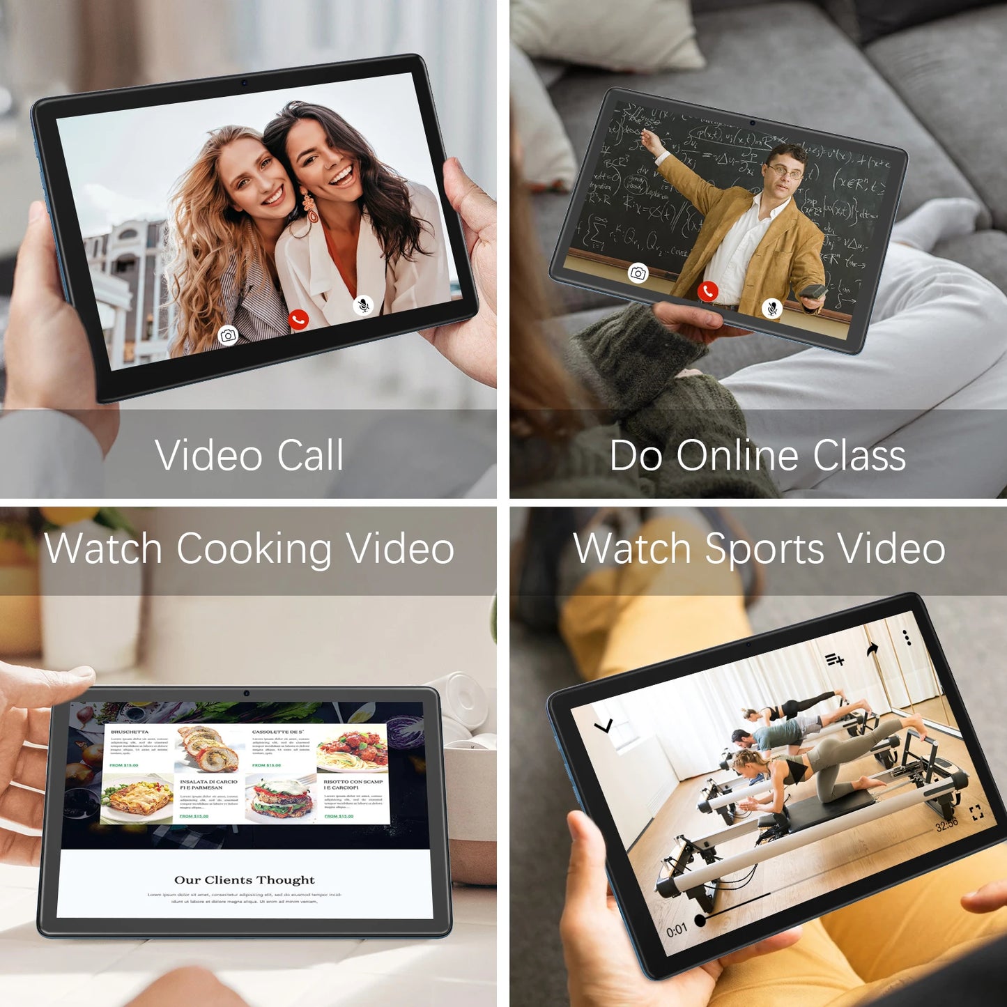 Tablet Android 14 VASOUN 10.1" - 12GB RAM 128GB ROM Dual SIM 4G WiFi 5G Octa Core