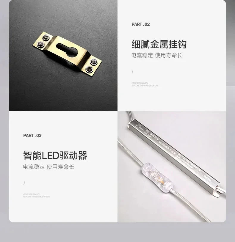 Orologio da Parete LED di Design Minimalista Nordico