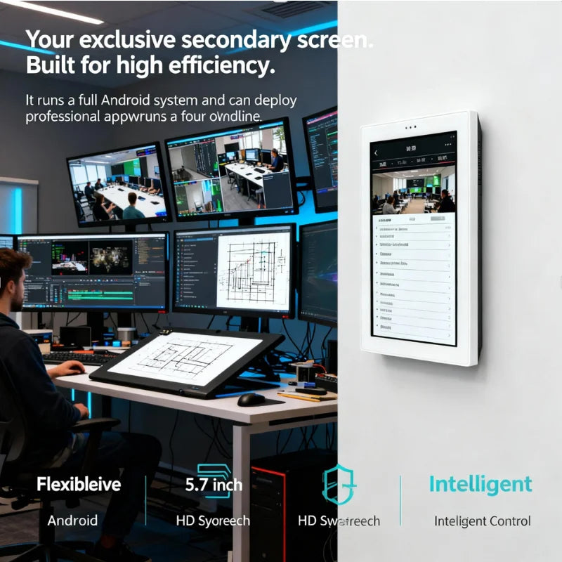 Pannello Controllo Smart Home Android 5.7" Touch Screen WiFi Domotica