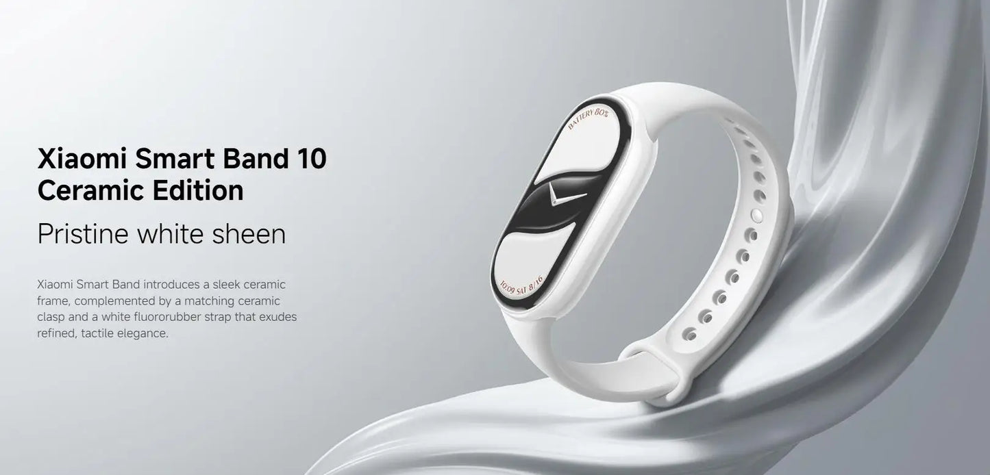 Xiaomi Mi Band 10 - Fitness Tracker con Display AMOLED 1.72" e 150+ Modalità Sport