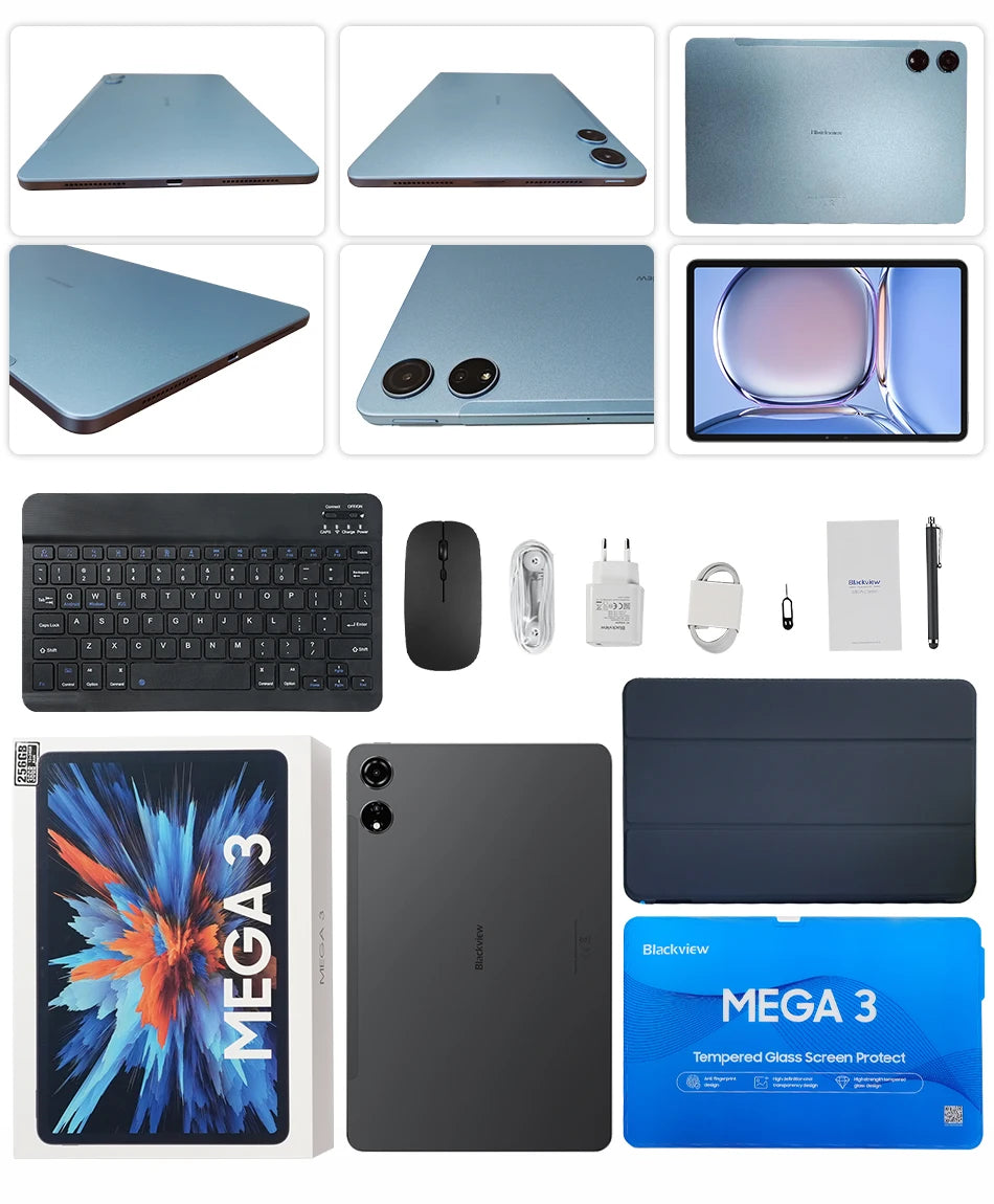 Blackview MEGA 3 Tablet 12.1" - Display 2.5K 90Hz, 12GB RAM, 256GB ROM, Android 15