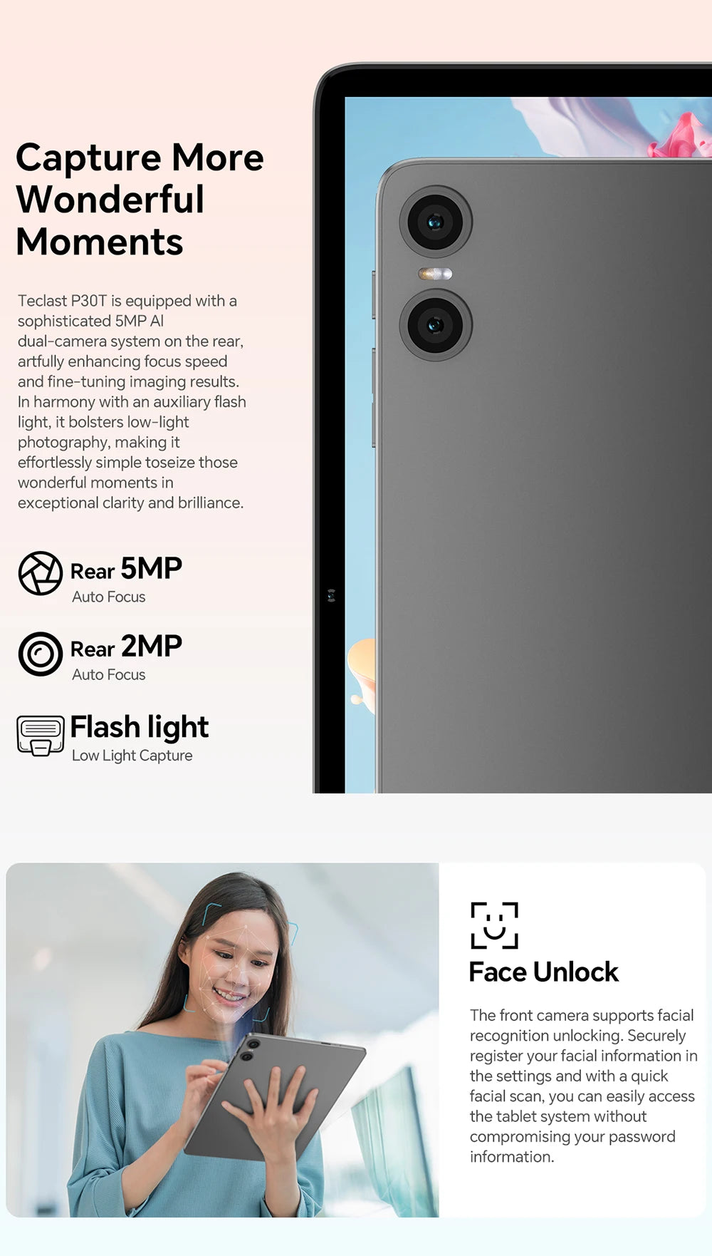 Tablet Android 16 Teclast P30T 10.1" - 12GB RAM 128GB ROM con Tastiera, Mouse, Stylus e Accessori Completi