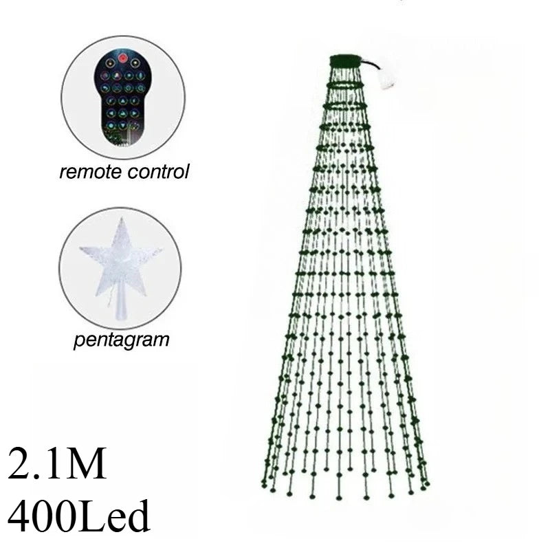 Luci LED RGB Bluetooth per Albero di Natale - Catena Luminosa Personalizzabile con App
