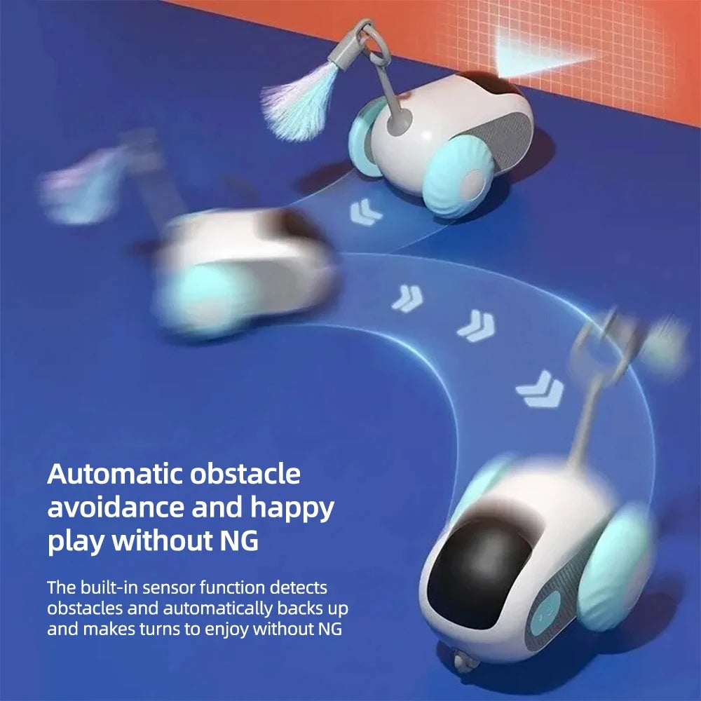 Giocattolo Smart per Gatti con Telecomando - Auto Interattiva a 2 Modalità