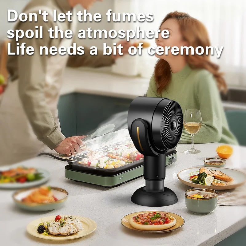 Mini Cappa Aspirante da Tavolo TINSOL - Purificatore Aria con Sterilizzazione e Ricarica USB