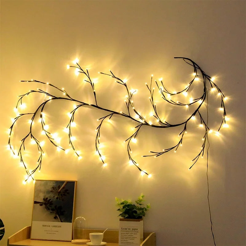 Luci Decorative LED Ramo di Salice - 144 LED per Natale e San Valentino