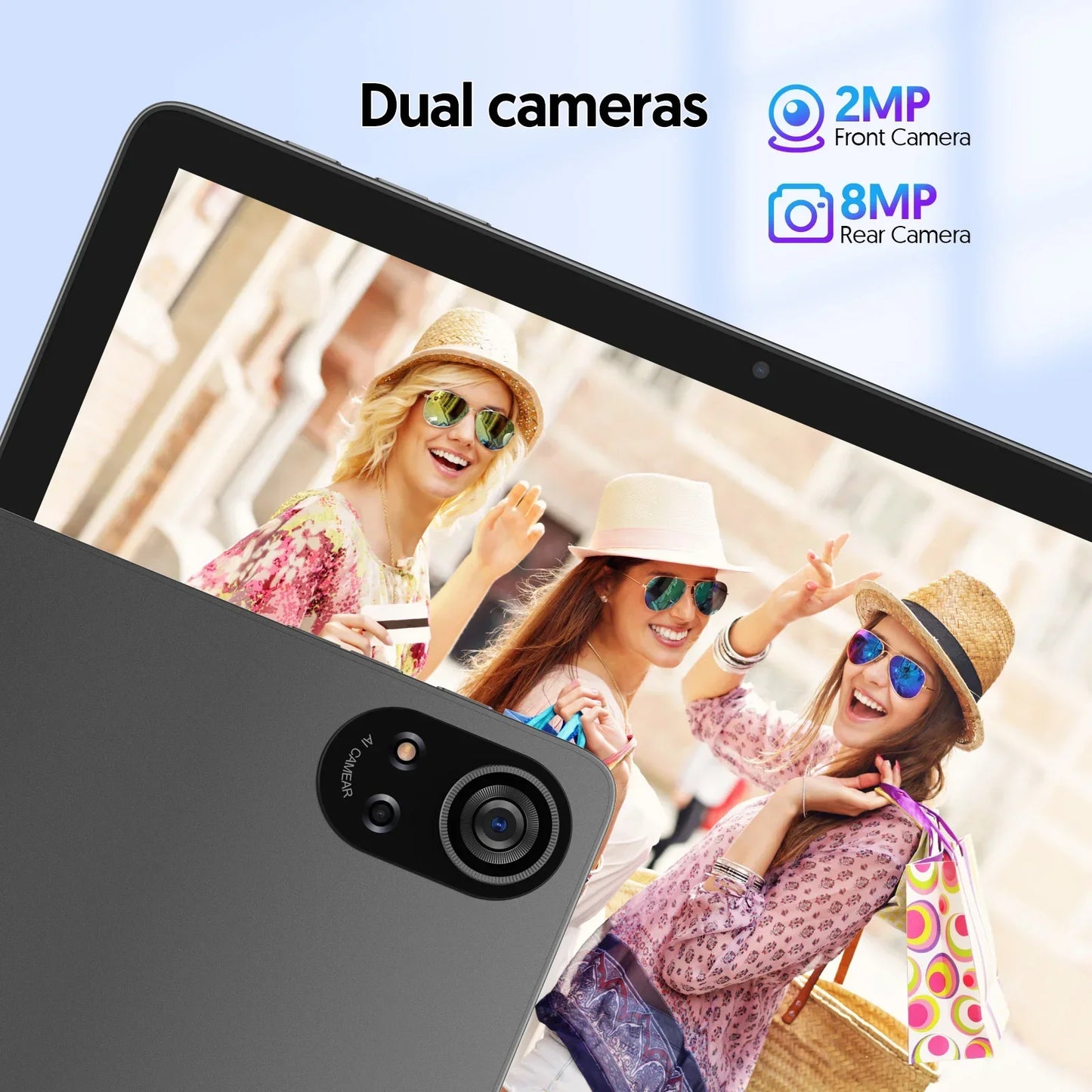 Tablet Android 15 BAKEN 10" - 24GB RAM 128GB ROM, Processore Penta-Core, WiFi 5G, Batteria 8000mAh