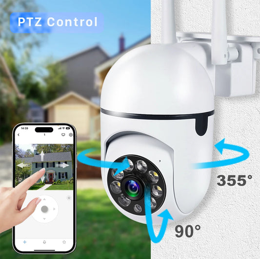 Telecamera PTZ WiFi 8MP per Esterno con Zoom 4X e Tracking AI