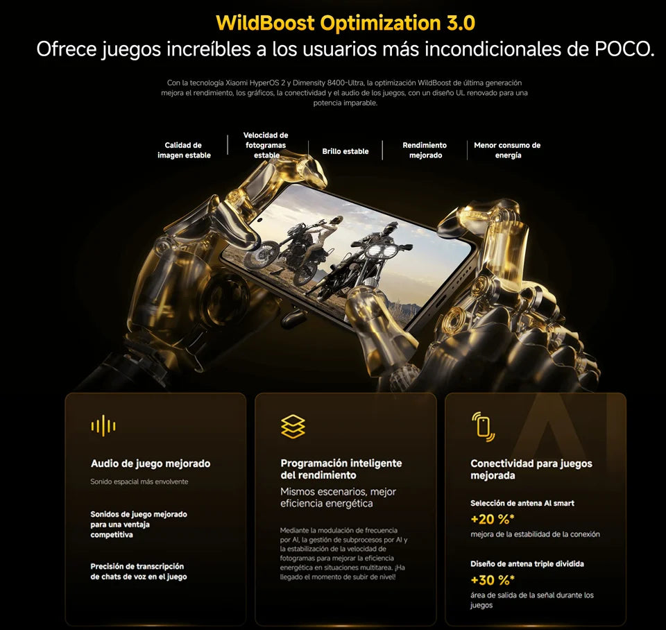 POCO X7 Pro 5G - Smartphone con Dimensity 8400-Ultra, Fotocamera 50MP, Display AMOLED 120Hz