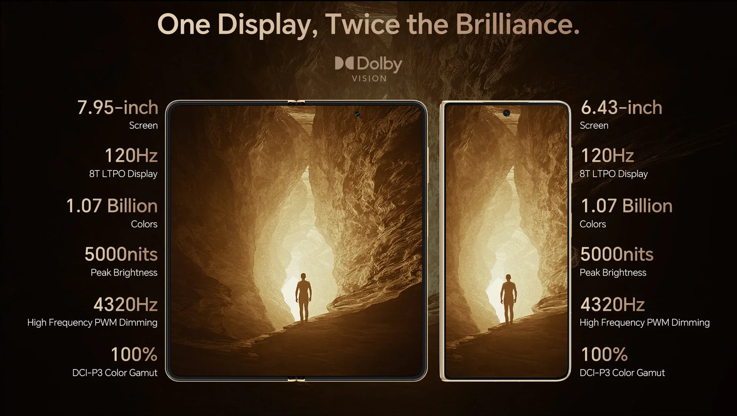 Honor Magic V5 5G - Smartphone Pieghevole con Display OLED 7.95" e Snapdragon 8 Elite