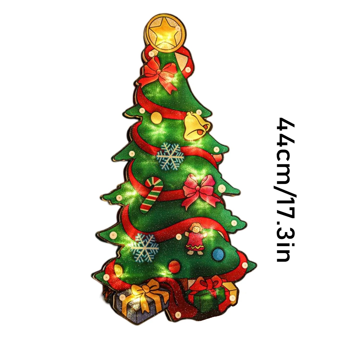 Decorazione Natalizia Luminosa con Ventosa - Pupazzo di Neve e Babbo Natale per Finestre