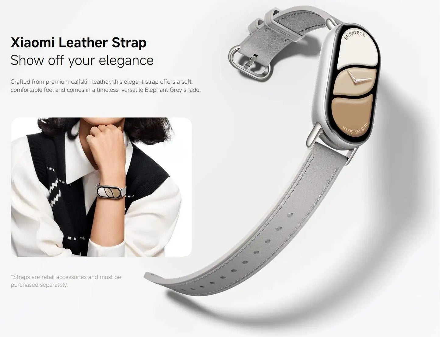 Xiaomi Mi Band 10 - Fitness Tracker con Display AMOLED 1.72" e 150+ Modalità Sport