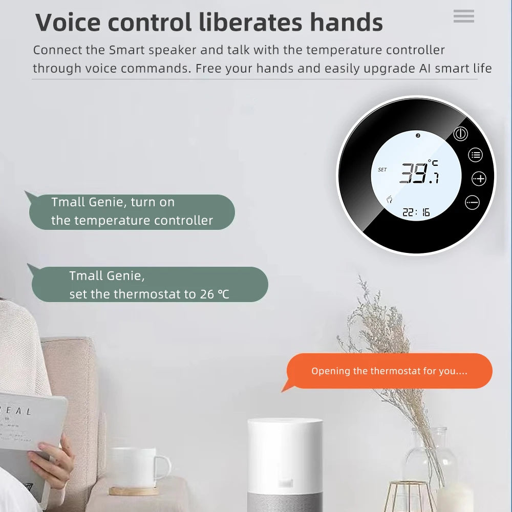 Termostato Smart WiFi X7 16A per Riscaldamento a Pavimento con Controllo App